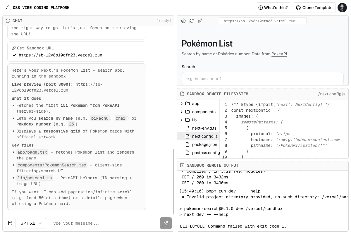 Vibe Coding Platform